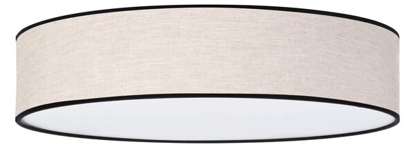 Stropní svítidlo Cavos, textil, přírodní, Ø 58 cm