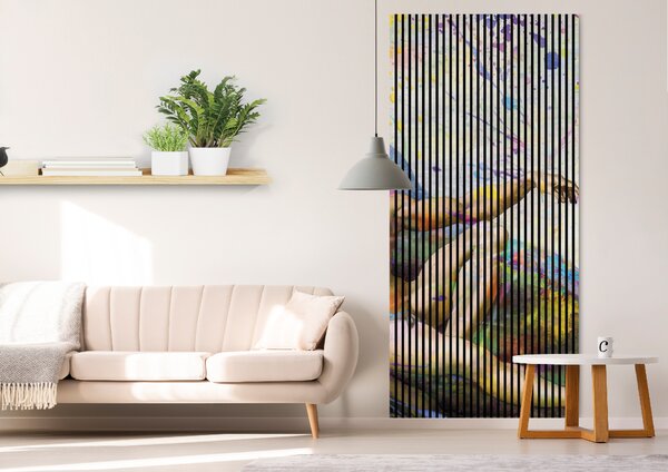 Designový akustický panel „Stvoření 2“ (Michelangelo02) Vyberte požadovaný rozměr: NR. 5: 2253 x 2400 mm (4 panely)