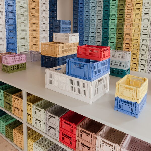 HAY Úložný box Colour Crate, Small, Powder