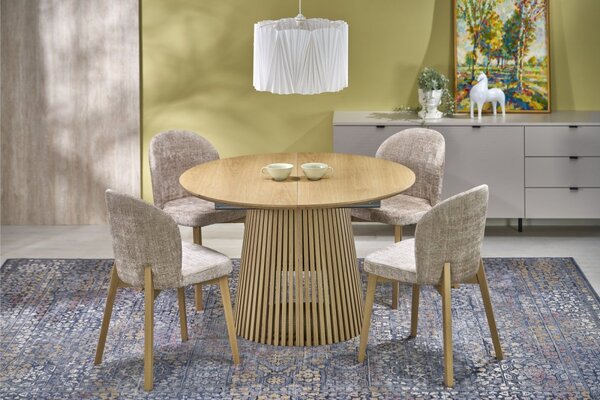 Halmar Kulatý rozkládací jídelní stůl FARGO 120(210)x120 přírodní