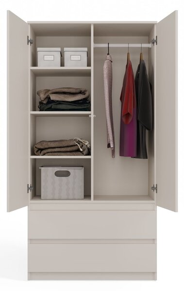 TP Living Šatní skříň MALWA I 90 cm kašmír