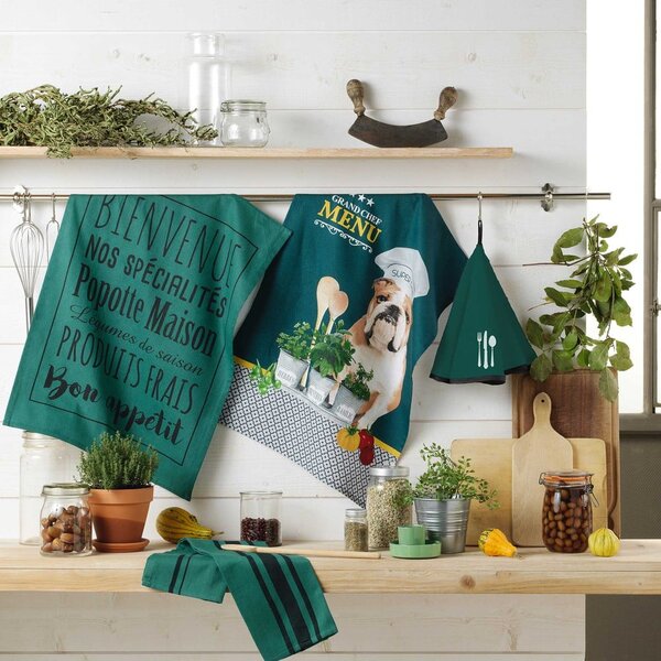 Bavlněná utěrka 50x70 cm Hot dog – douceur d'intérieur