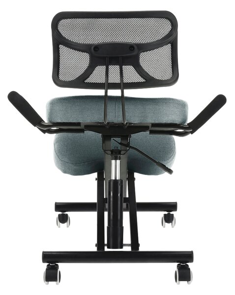 KONDELA Ergonomická klekačka, šedá/černá, RUFUS