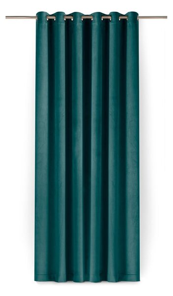 Sametový dimout závěs v petrolejové barvě 140x175 cm Velto – Filumi