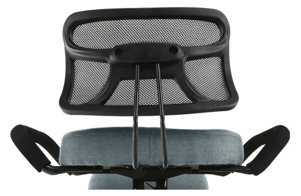 KONDELA Ergonomická klekačka, šedá/černá, RUFUS