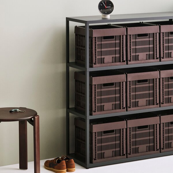 HAY Úložný box Colour Crate, Cube, Grey