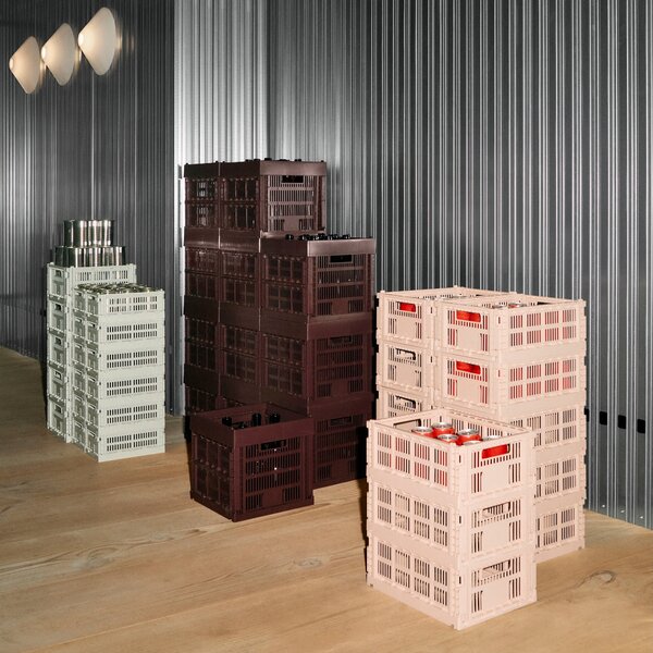 HAY Úložný box Colour Crate, Small, Warm Grey