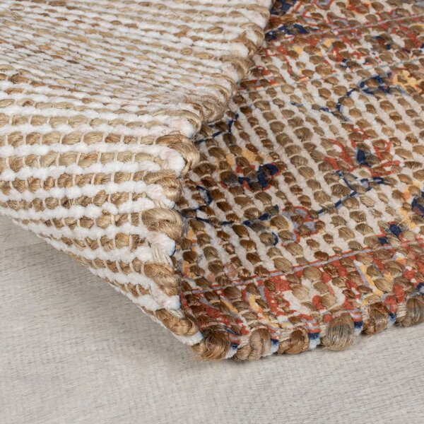 Ručně tkaný běhoun s příměsí juty v přírodní barvě 60x230 cm Miley – Flair Rugs