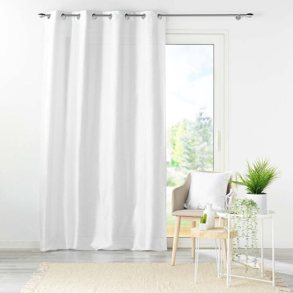 Bílý saténový závěs 140x240 cm Shana – douceur d'intérieur