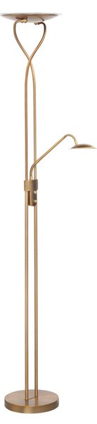 Empoli - stojací LED lampa, bronz, čtecí lampa