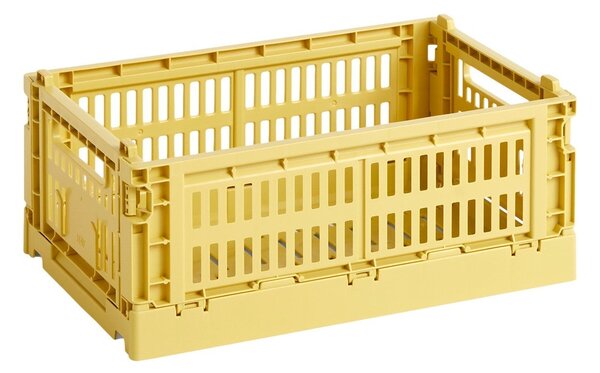 HAY Úložný box Colour Crate, Small, Dusty Yellow