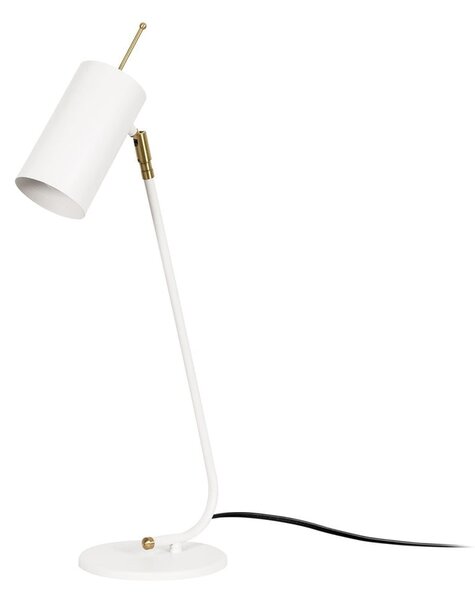 Bílá stolní lampa s kovovým stínidlem (výška 55 cm) Sivani – Opviq lights