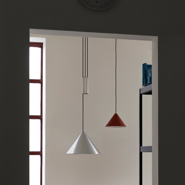 HAY Závěsná lampa Compass, 430, Brushed aluminium
