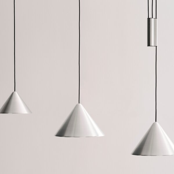 HAY Závěsná lampa Compass, 430, Brushed aluminium