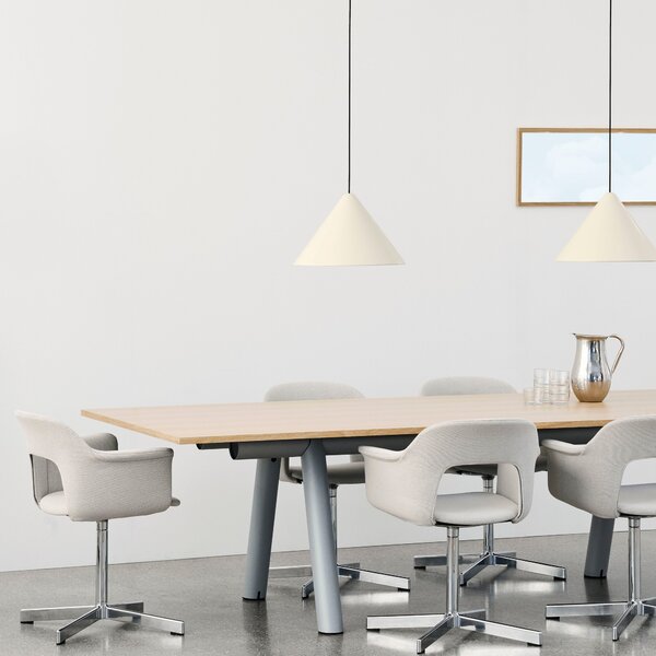 HAY Závěsná lampa Compass, 430, Brushed aluminium