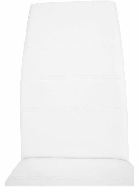 KONDELA Jídelní židle, bílá/chrom, VATENA