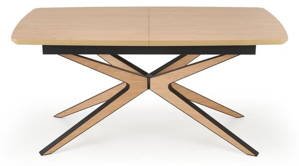 Halmar Rozkládací jídelní stůl JAMES 160(220)x90 přírodní/černá