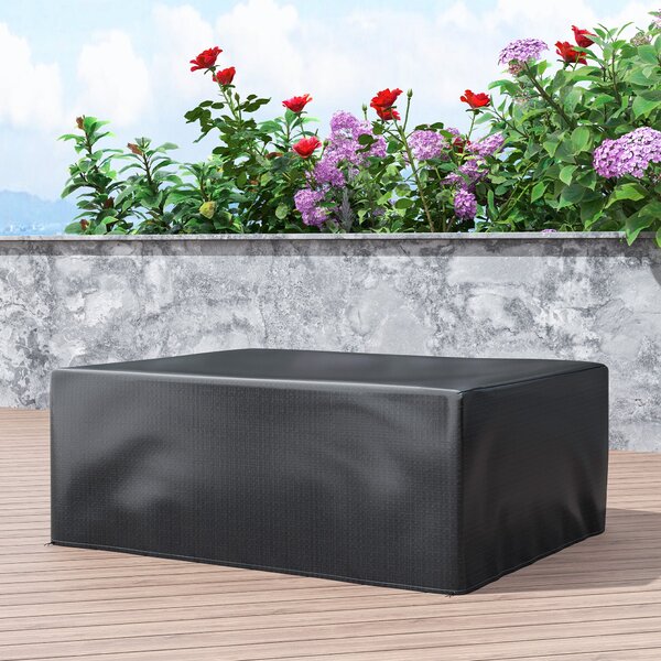 Outsunny nepromokavý kryt na zahradní nábytek – ochranná PE plachta 235 x 190 x 90 cm – černá | Aosom