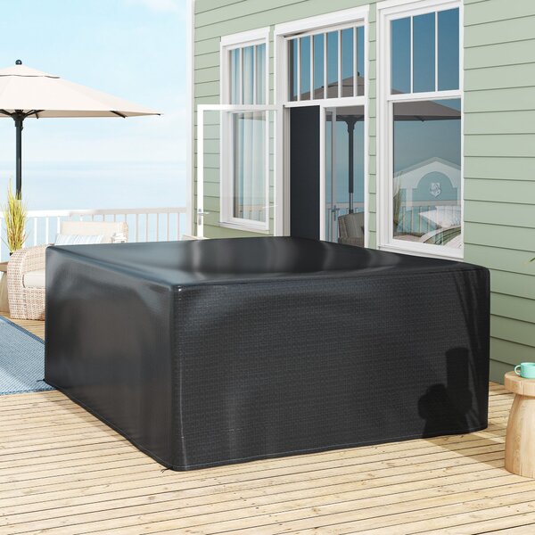 Outsunny nepromokavý kryt na zahradní nábytek – ochranná PE plachta 235 x 190 x 90 cm – černá | Aosom