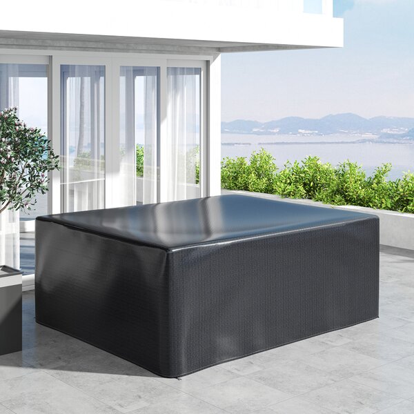 Outsunny nepromokavý kryt na zahradní nábytek – ochranná PE plachta 235 x 190 x 90 cm – černá | Aosom
