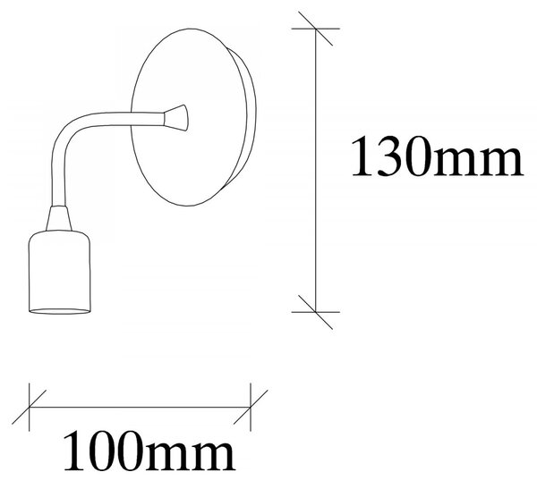 Opviq Nástěnná lampa Dartini černá