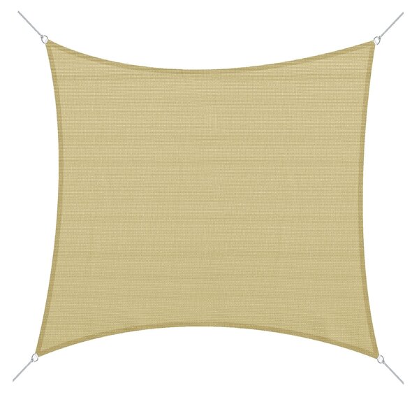 Outsunny Čtvercový Plachtový Stín pro Venkovní Použití z Prodyšného HDPE, UV Ochrana 95%, 360x360 cm | Aosom