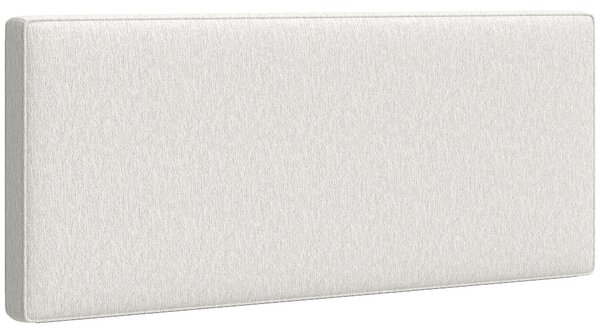 HOMCOM čalouněné nástěnné čelo s efektem lnu, 140 × 60 cm, krémové — rám z eukalyptu, snadná montáž | Aosom