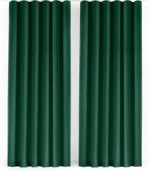 Zelený sametový dimout závěs 140x300 cm Velto – Filumi