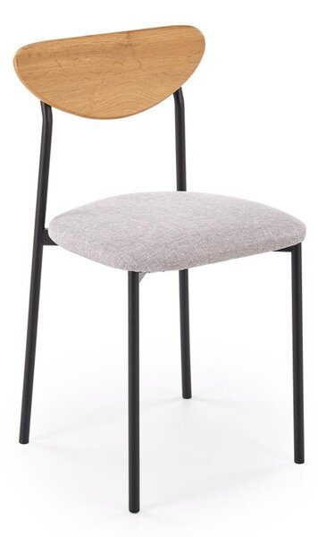 Halmar Jídelní sestava 4+1 DICKY přírodní/černá/šedá