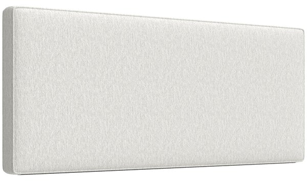 HOMCOM čalouněné nástěnné čelo s efektem lnu, 140 × 60 cm, krémové — rám z eukalyptu, snadná montáž | Aosom