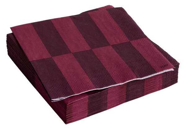HAY Papírové ubrousky Pattern Cocktail, 20 ks, Bordeaux / Wine