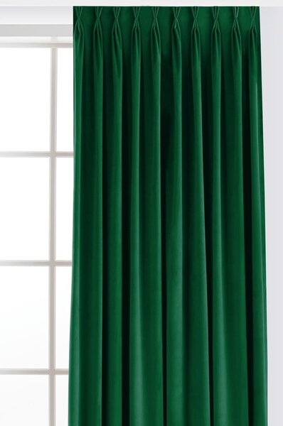 Zelený sametový dimout závěs 140x300 cm Velto – Filumi