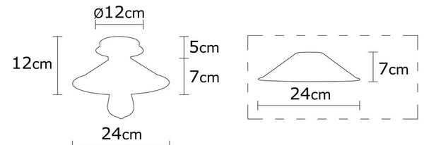 Stropní svítidlo v bronzové barvě s kovovým stínidlem ø 24 cm Berceste – Opviq lights