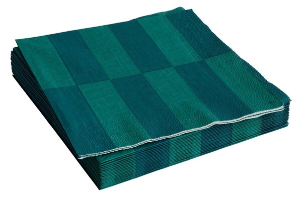 HAY Papírové ubrousky Pattern Dinner, 20 ks, Green / Dark Green