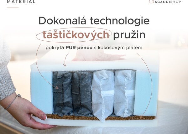 Kokosová matrace COCO MAXI 20 cm 80 x 200 cm Ochrana matrace: BEZ chrániče matrace