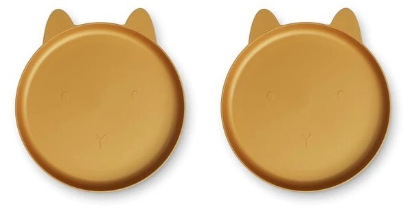Liewood Mae Set talířů 2 ks Rabbit/Golden Caramel