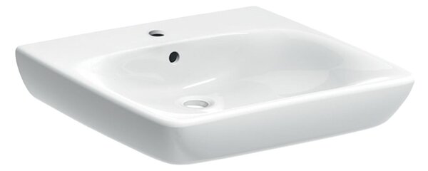 Geberit Selnova Comfort umyvadlo 65.5x55 cm obdélníkový klasický pro osoby se zdravotním postižením bílá 500.188.01.7