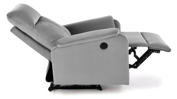 Halmar Elektrické relaxační křeslo CROCUS šedé
