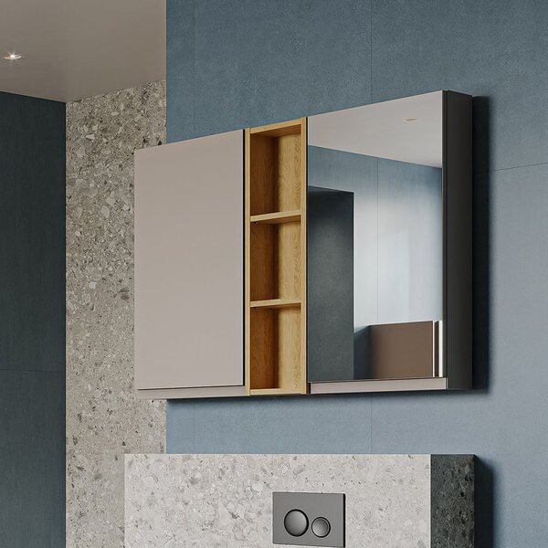 Cersanit Moduo skříňka 20x14.1x80 cm boční závěsná dub S590-121-DSM
