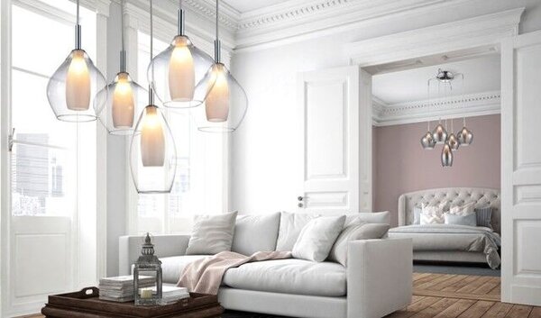Amber Milano 1 závěsné svítidlo 1x G9 40W bez zdroje IP20, čiré/opálové sklo