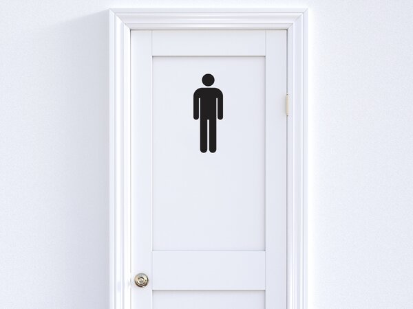 WC postavička muž 9 x 25 cm