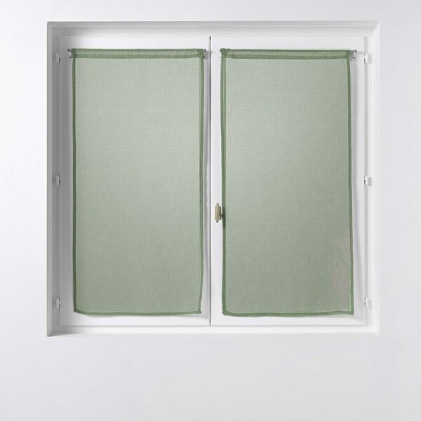 Khaki voálové záclony v sadě 2 ks 60x90 cm Sandra – douceur d'intérieur