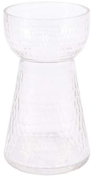 Hartman Váza dekorační skleněná bílá - 8x8x14cm