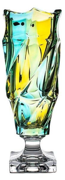 KŘISTÁLOVÁ VÁZA BOHEMIA FLAMENCO LEMON 380MM