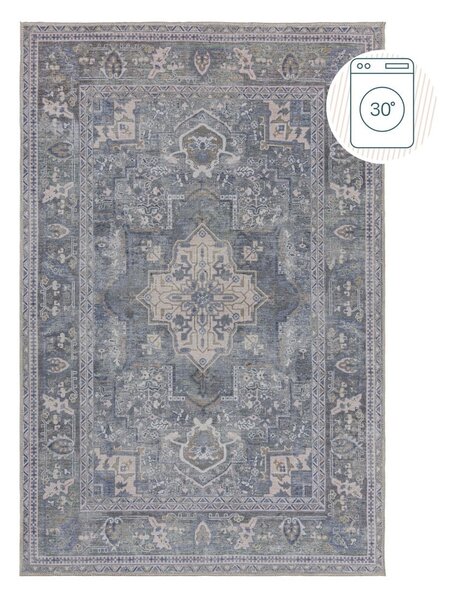 Zelený pratelný koberec s příměsí recyklovaných vláken 80x150 cm Windsor – Flair Rugs