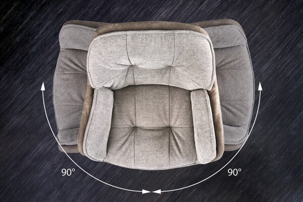 Jídelní židle LOUNGER vintage taupe otočná Nábytek | Jídelní prostory | Jídelní židle | Křesložidle