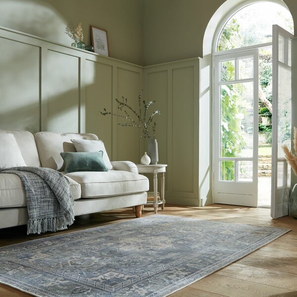 Zelený pratelný koberec s příměsí recyklovaných vláken 80x150 cm Windsor – Flair Rugs