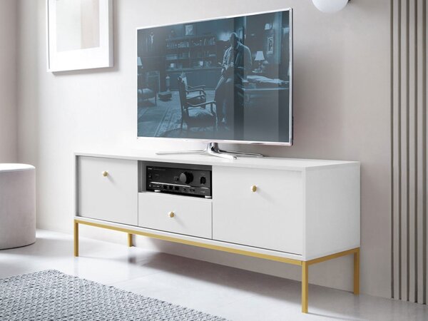 TV skříňka Tonkor Gold TRTV154, Barva: bílá 5903211275777
