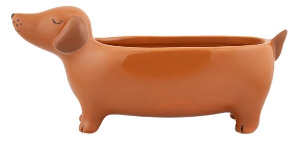 Keramický obal na květináč Sausage Dog – Sass & Belle