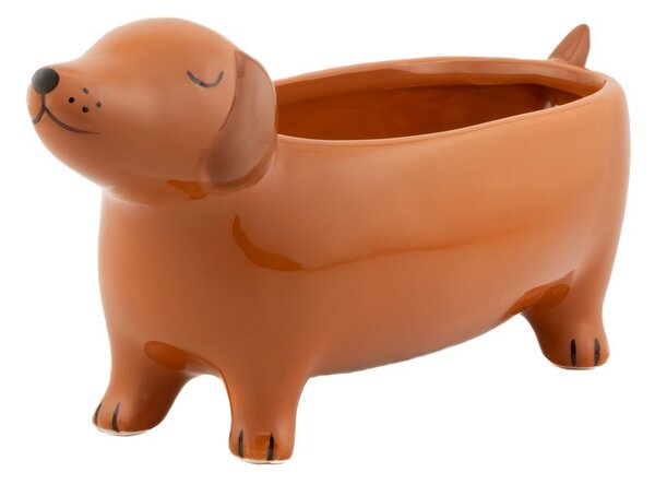 Keramický obal na květináč Sausage Dog – Sass & Belle